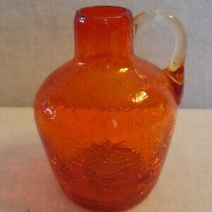 VTG Blenko  "Crackle Glass" Vase